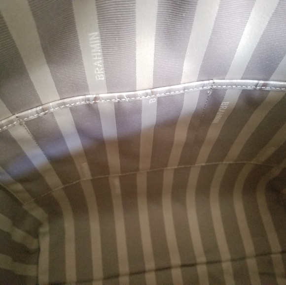 Brahmin Jayden Tote Warm Grey La Scala Set NWT - Picture 10 of 16